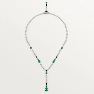 Colar En Equilibre, Esmeralda, Pavé