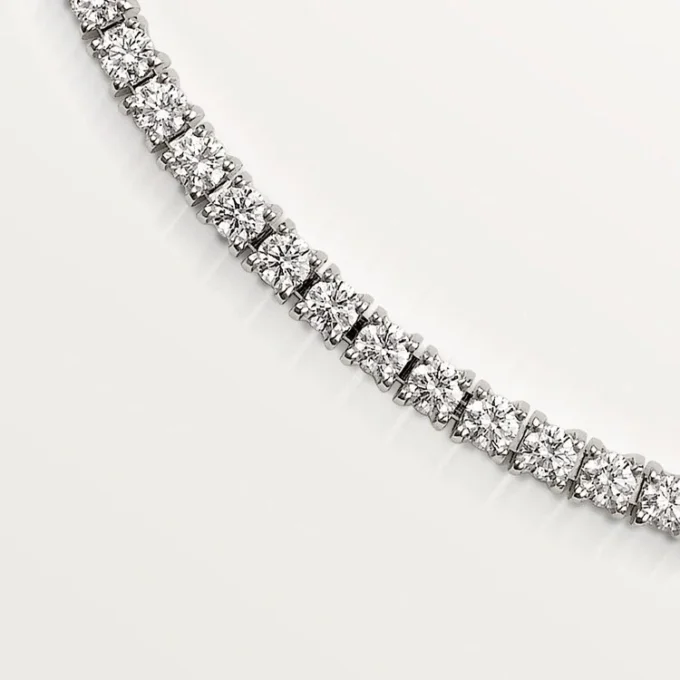Colar Lignes Essentielles, diamantes de corte brilhante