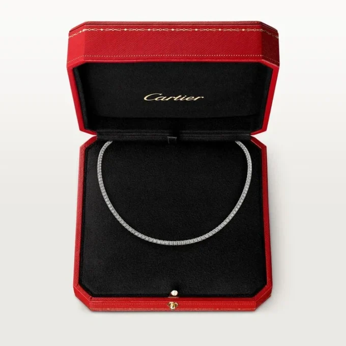 Colar Lignes Essentielles, diamantes de corte brilhante
