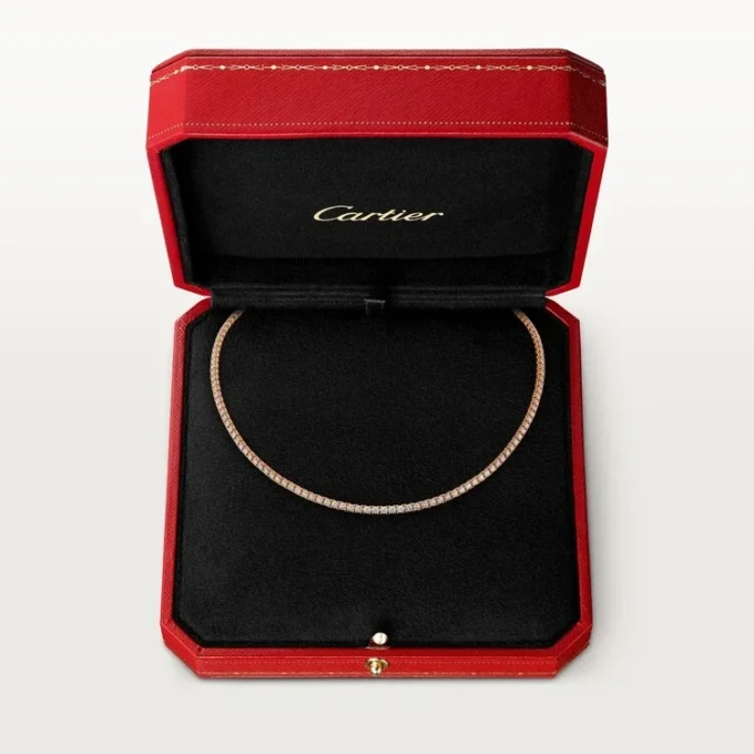 Colar Lignes Essentielles, diamantes de corte brilhante