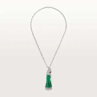 Colar Faune Et Flore De Cartier, Contas de Esmeralda, Pavé