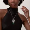 Colar Faune Et Flore De Cartier, pingentes de esmeralda, pavé