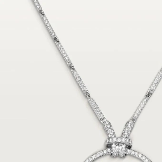 Colar Faune Et Flore De Cartier, pingentes de esmeralda, pavé