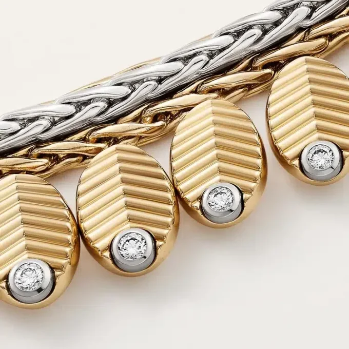 Colar Grain De Café, Diamantes