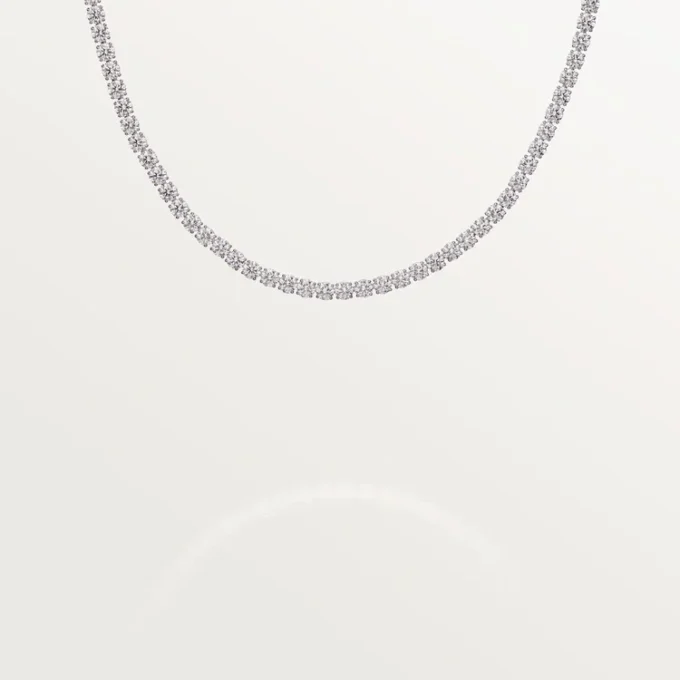 Colar Lignes Essentielles, diamantes de corte brilhante