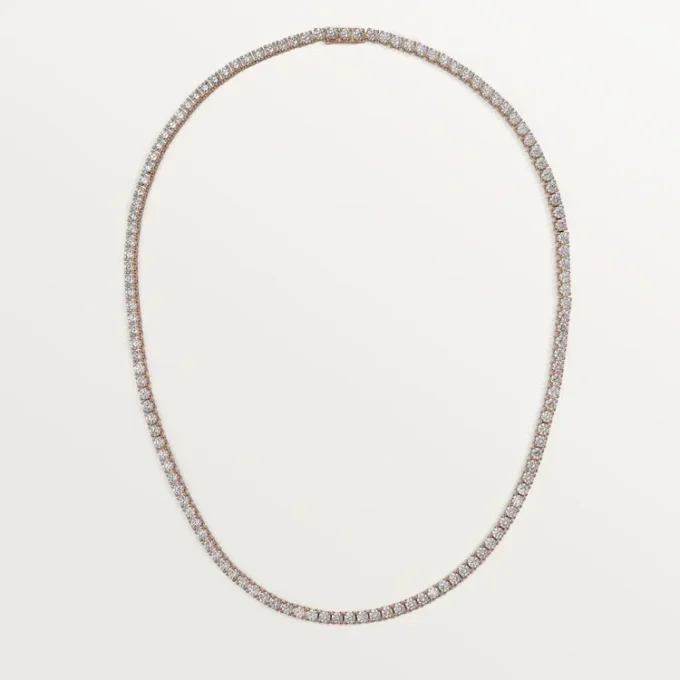 Colar Lignes Essentielles, diamantes de corte brilhante