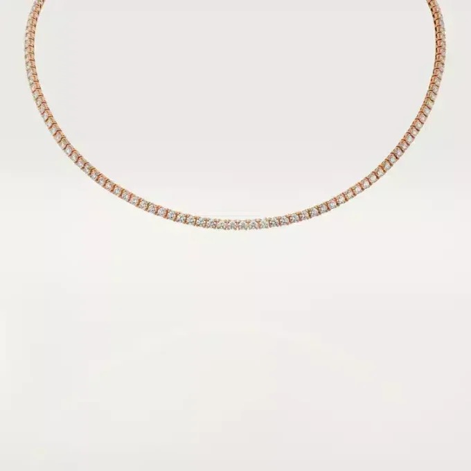 Colar Lignes Essentielles, diamantes de corte brilhante