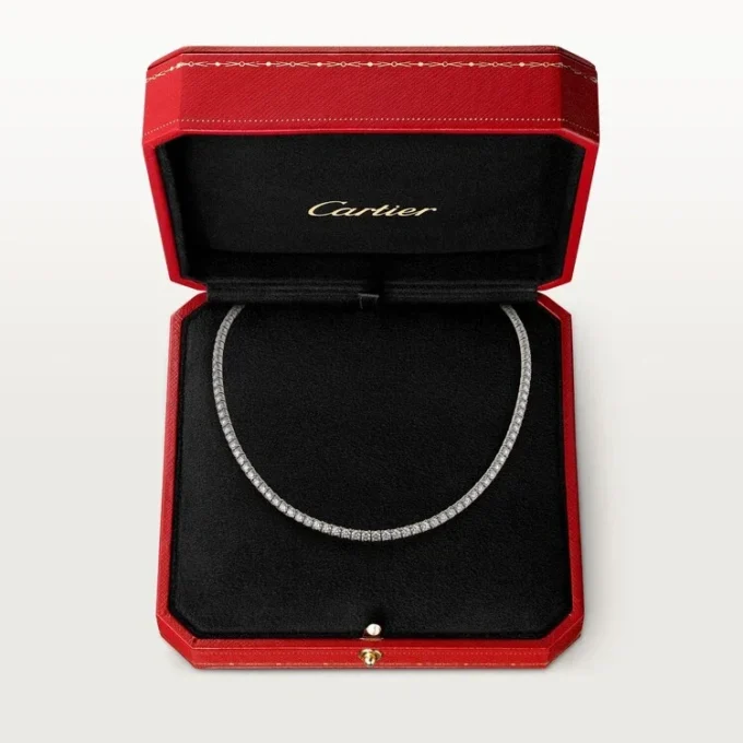 Colar Lignes Essentielles, diamantes de corte brilhante