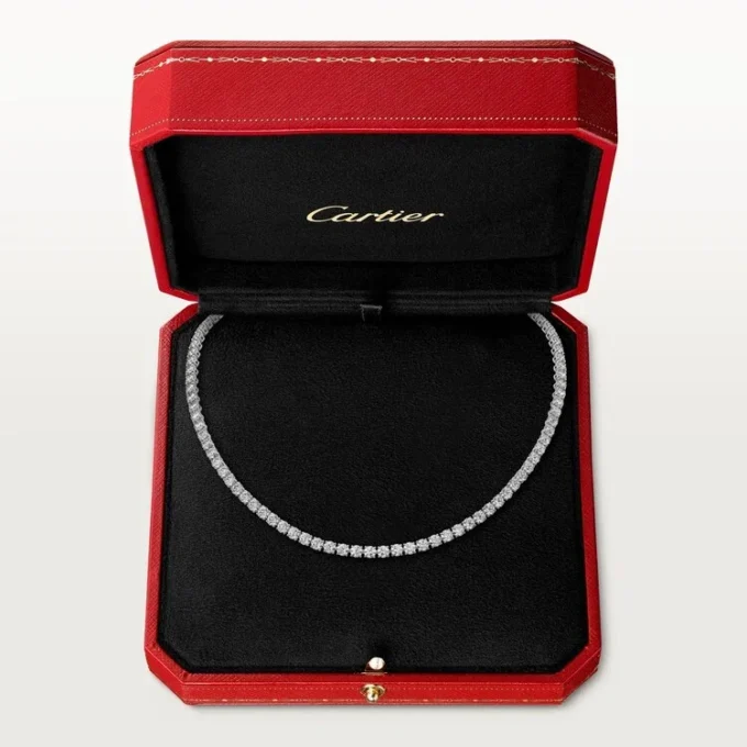 Colar Lignes Essentielles, diamantes de corte brilhante