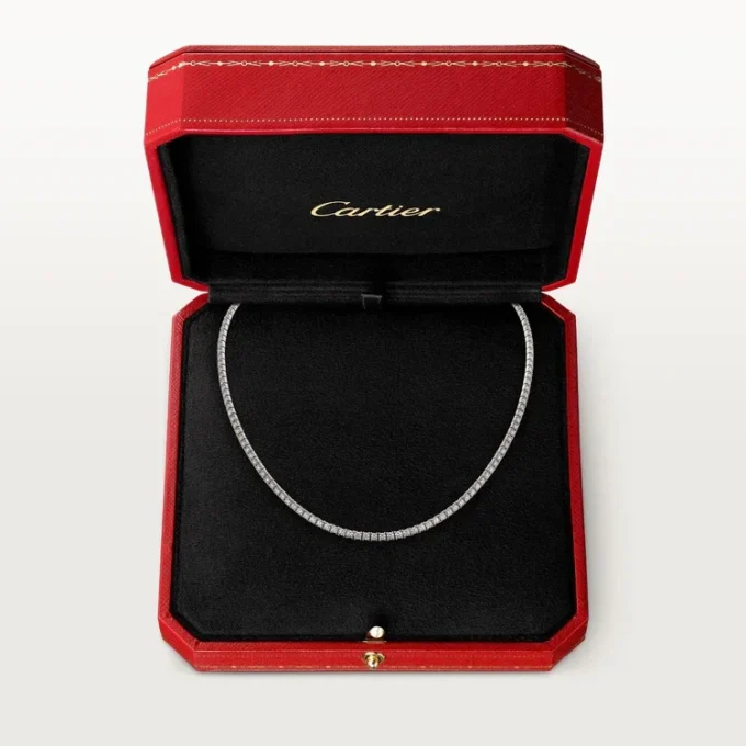 Colar Lignes Essentielles, diamantes de corte brilhante