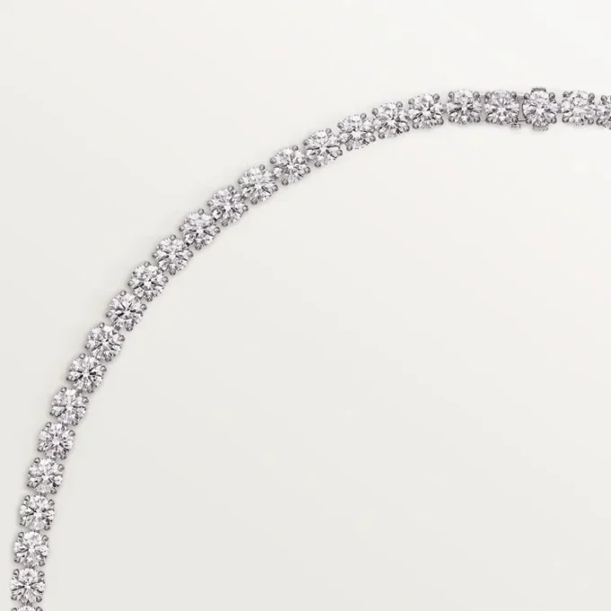 Colar Lignes Essentielles, diamantes de corte brilhante