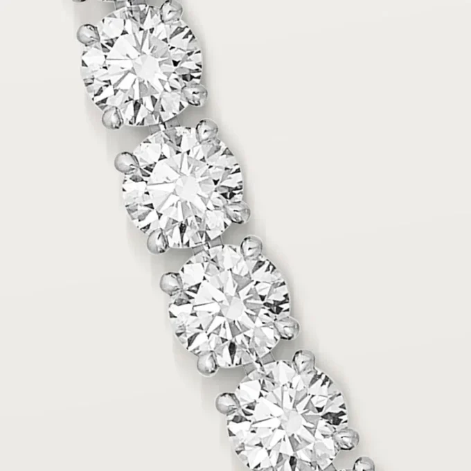 Colar Lignes Essentielles, diamantes de corte brilhante