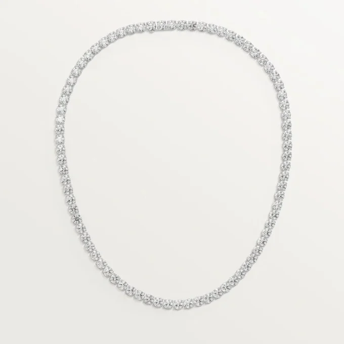 Colar Lignes Essentielles, diamantes de corte brilhante