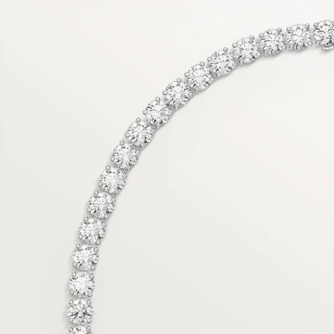 Colar Lignes Essentielles, diamantes de corte brilhante