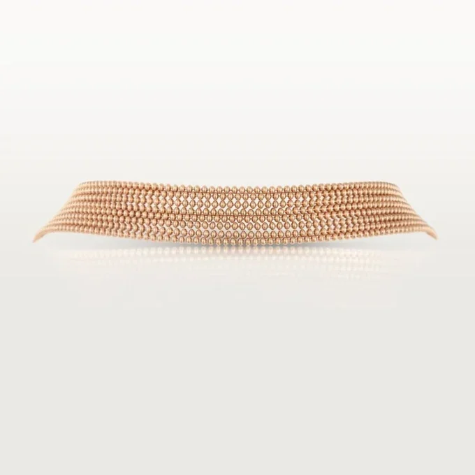 Colar longo Agrafe, semi-pavé