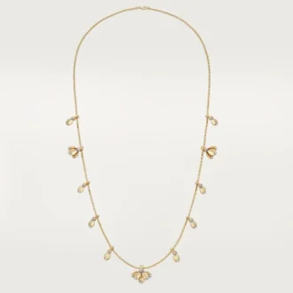 Colar longo Grain De Café, diamantes