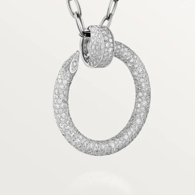 Colar longo Juste Un Clou, multiuso, modelo extragrande, pavé