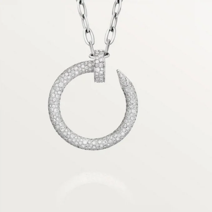 Colar longo Juste Un Clou, multiuso, modelo extragrande, pavé