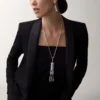 Colar longo Panthere De Cartier, rubi, multiuso, modelo grande, pavé