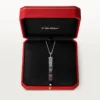 Colar longo Panthere De Cartier, rubi, multiuso, modelo grande, pavé