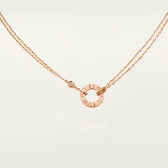 Colar Love, 2 diamantes – Ouro rosa, Diamantes – Cartier