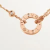 Colar Love, 2 diamantes – Ouro rosa, Diamantes – Cartier