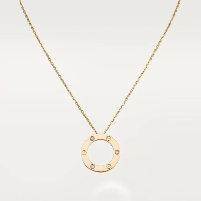 Colar Love, 3 diamantes – Ouro amarelo, Diamantes – Cartier
