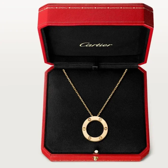 Colar Love, 3 diamantes – Ouro amarelo, Diamantes – Cartier