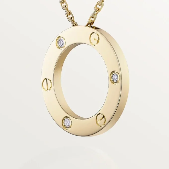 Colar Love, 3 diamantes – Ouro amarelo, Diamantes – Cartier