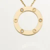 Colar Love, 3 diamantes – Ouro amarelo, Diamantes – Cartier