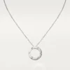 Colar Love, 3 diamantes – Ouro branco, Diamantes – Cartier