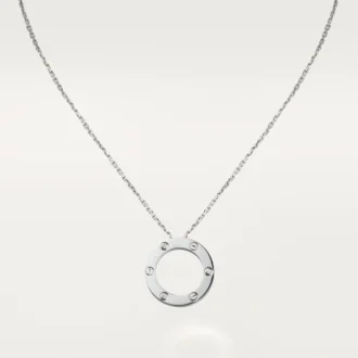 Colar Love, 3 diamantes – Ouro branco, Diamantes – Cartier