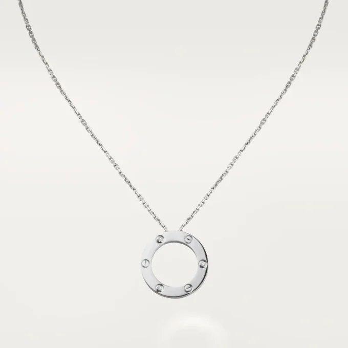Colar Love, 3 diamantes – Ouro branco, Diamantes – Cartier