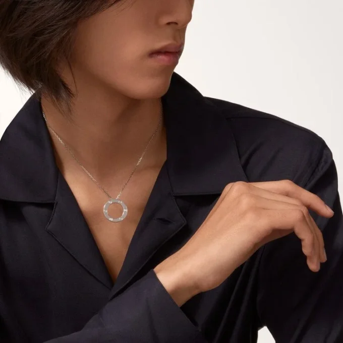 Colar Love, 3 diamantes – Ouro branco, Diamantes – Cartier