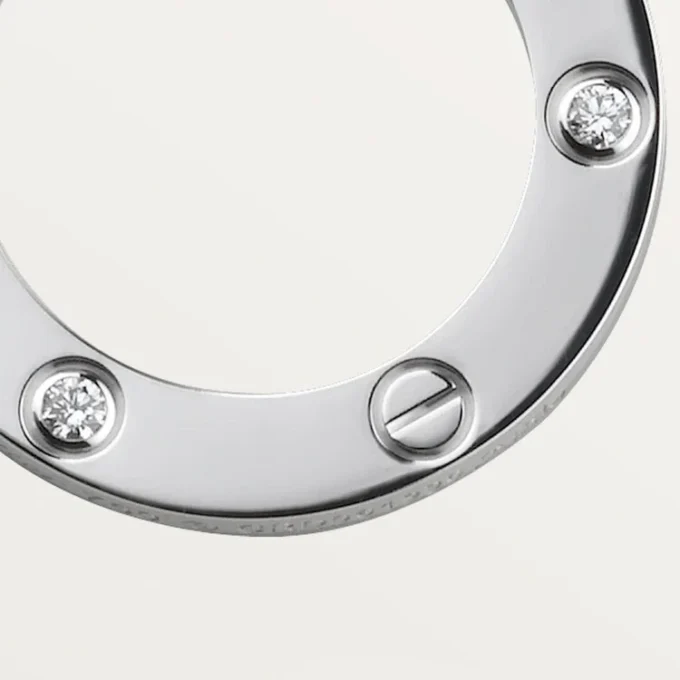 Colar Love, 3 diamantes – Ouro branco, Diamantes – Cartier