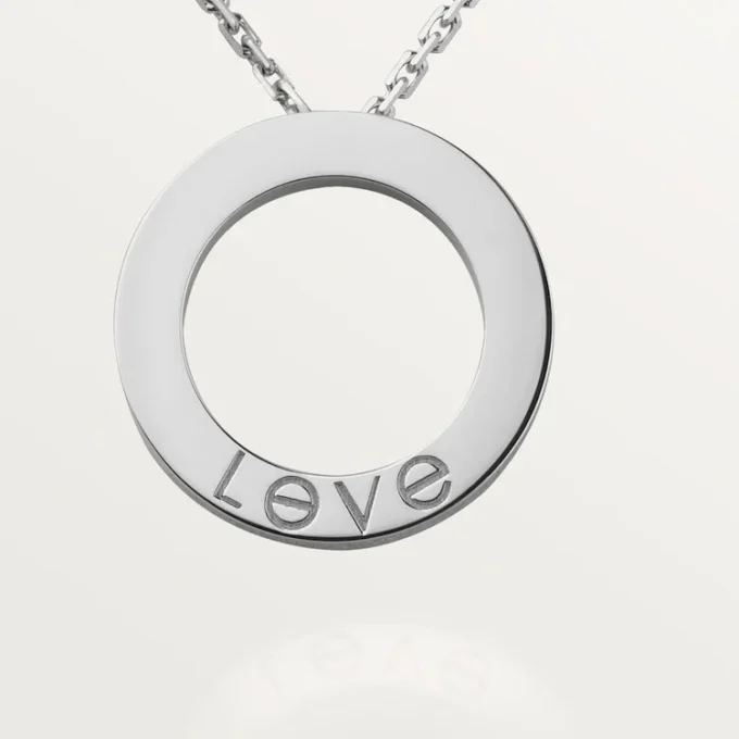 Colar Love, 3 diamantes – Ouro branco, Diamantes – Cartier