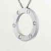 Colar Love, 3 diamantes – Ouro branco, Diamantes – Cartier