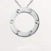 Colar Love, 3 diamantes – Ouro branco, Diamantes – Cartier