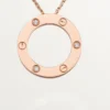 Colar Love, 3 diamantes – Ouro rosa, Diamantes – Cartier