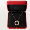 Colar Love, 3 diamantes – Ouro rosa, Diamantes – Cartier