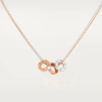 Colar Love, 6 diamantes – Ouro rosa, ouro branco, diamantes – Cartier