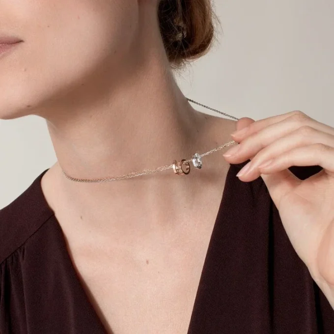Colar Love, 6 diamantes – Ouro rosa, ouro branco, diamantes – Cartier