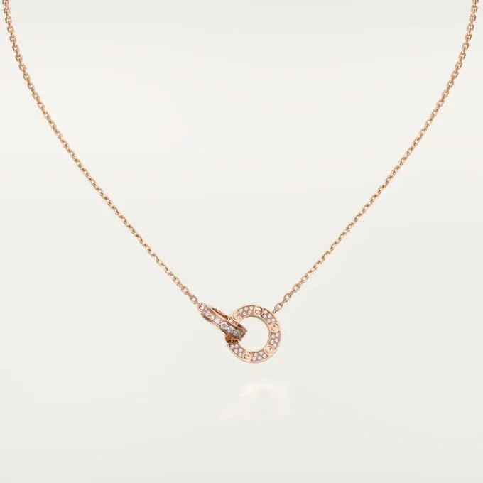 Colar Love – Ouro rosa, diamantes – Cartier