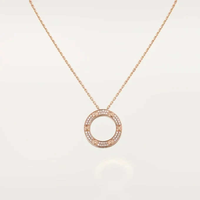 Colar Love – Ouro rosa, diamantes – Cartier