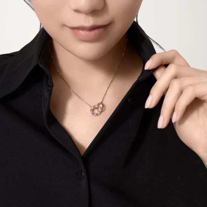 Colar Love – Ouro rosa, diamantes – Cartier