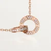Colar Love – Ouro rosa, diamantes – Cartier