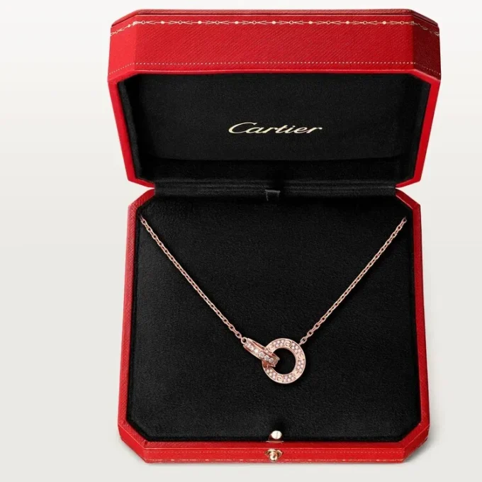 Colar Love – Ouro rosa, diamantes – Cartier