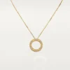 Colar Love, pavé de diamantes – Ouro amarelo, diamantes – Cartier