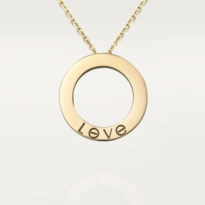Colar Love, pavé de diamantes – Ouro amarelo, diamantes – Cartier
