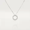 Colar Love, pavé de diamantes – Ouro branco, diamantes – Cartier